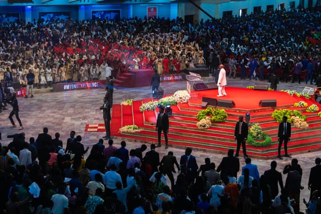 Youth worship gathering