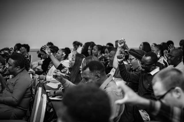 Southampton congregation in worship