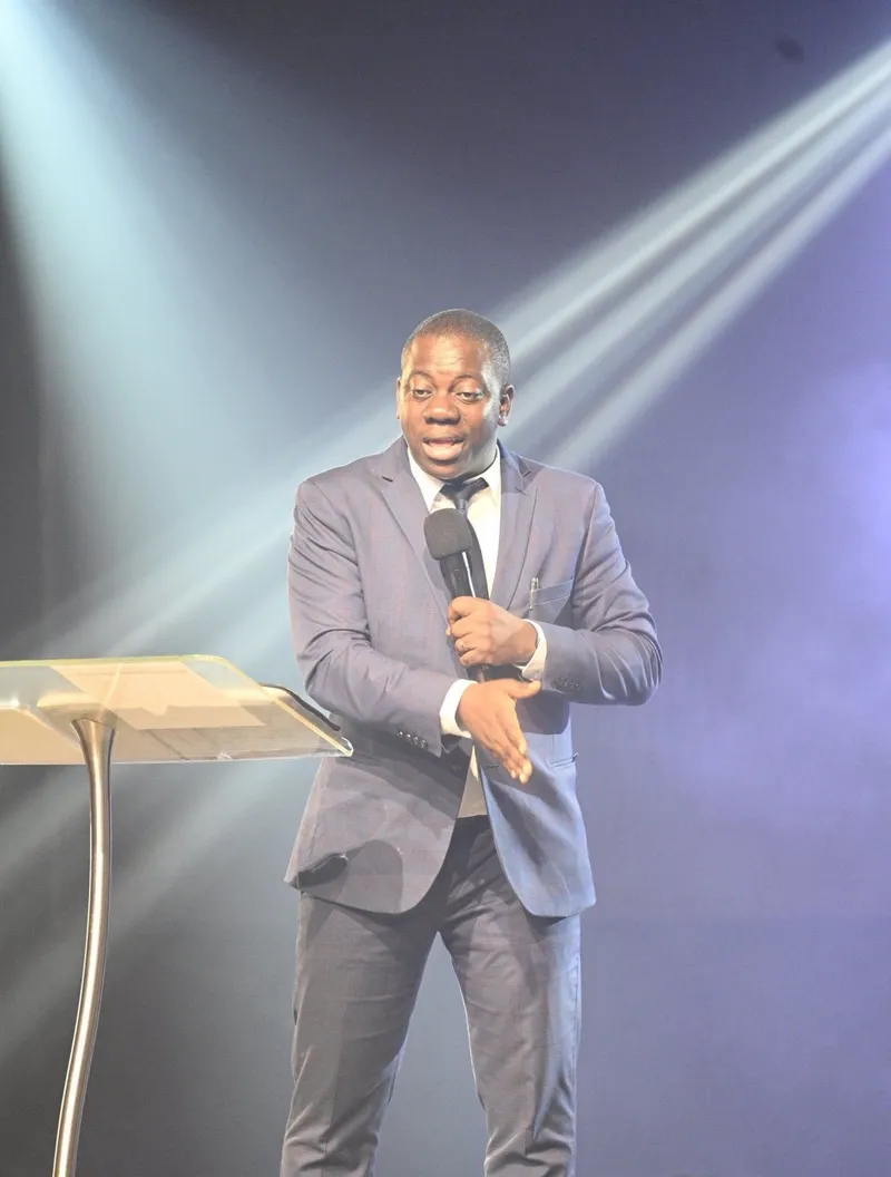 Speaker portrait on stage